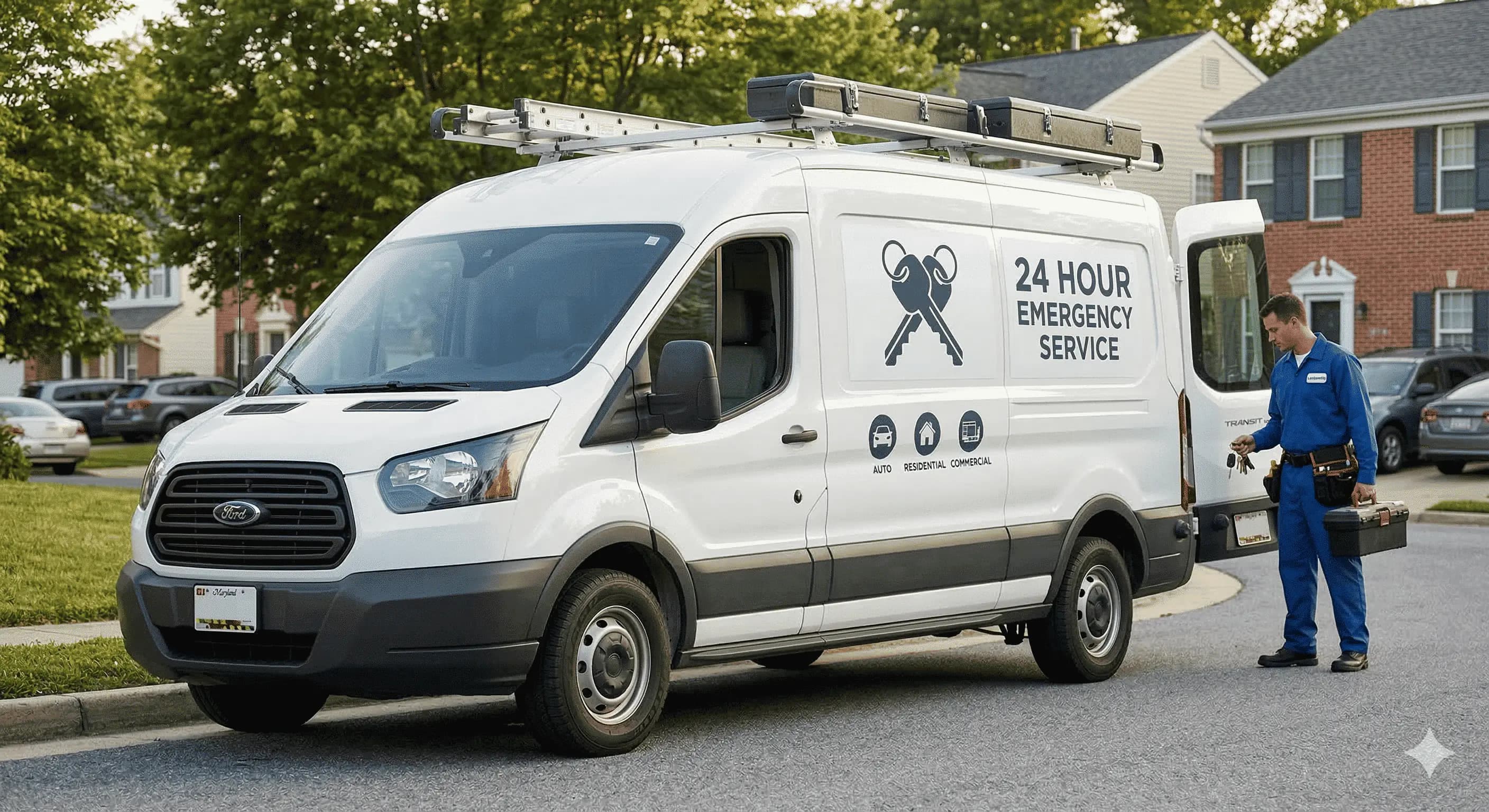 Professional locksmith services background